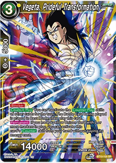 VEGETA, PRIDEFUL TRANSFORMATION