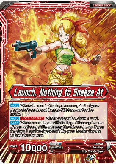 LAUNCH, NOTHING TO SNEEZE AT
