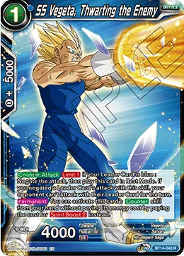 SS VEGETA, THWARTING THE ENEMY