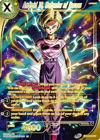 ANDROID 18, DEFENDER OF HEROES