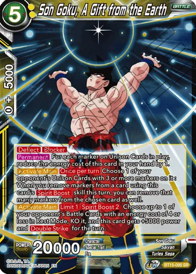 SON GOKU, A GIFT FROM THE EARTH