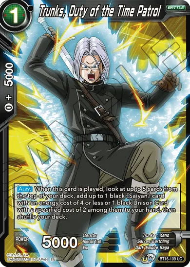 TRUNKS, DUTY OF THE TIME PATROL