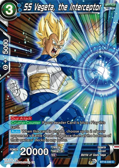 SS VEGETA, THE INTERCEPTOR