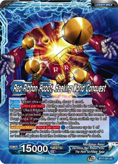 RED RIBBON ROBOT, SEEKING WORLD CONQUEST