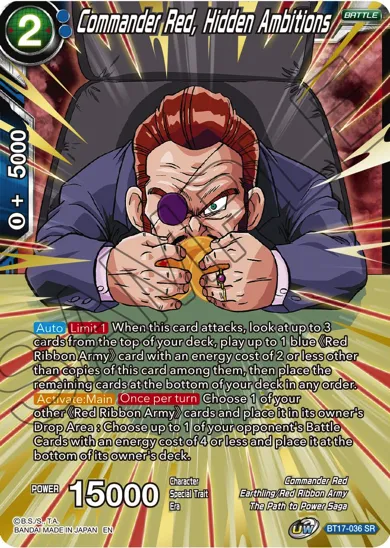 COMMANDER RED, HIDDEN AMBITIONS