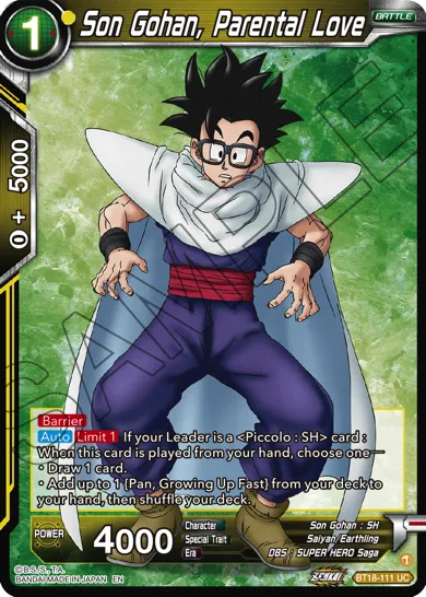 SON GOHAN, PARENTAL LOVE