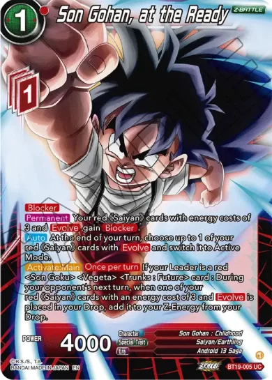 SON GOHAN, AT THE READY