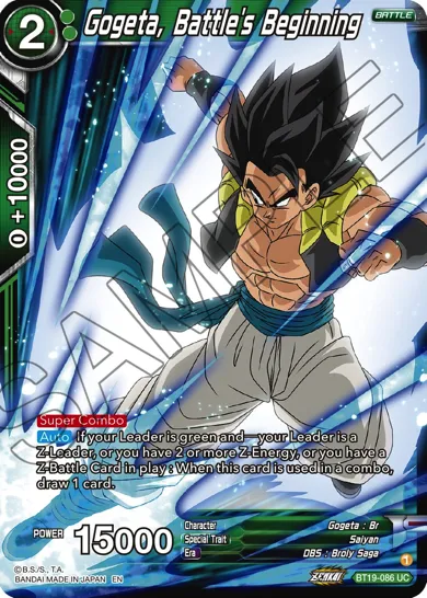 GOGETA, BATTLE'S BEGINNING