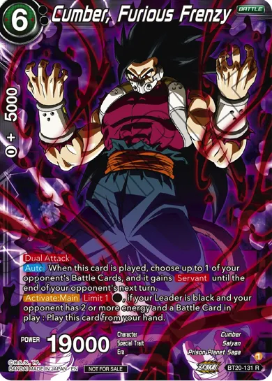 CUMBER, FURIOUS FRENZY