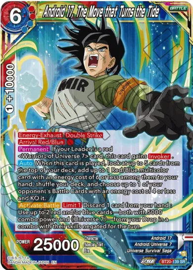 ANDROID 17, THE MOVE THAT TURNS THE TIDE