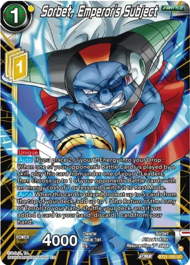 SORBET, EMPEROR'S SUBJECT