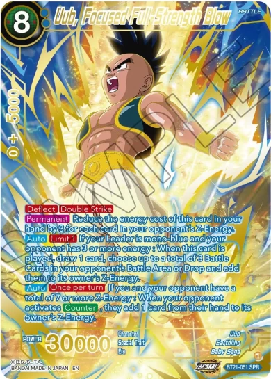 UUB, FOCUSED FULL-STRENGTH BLOW