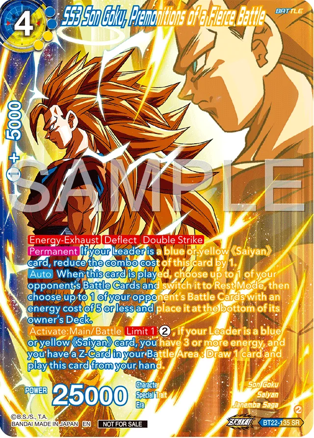 SS3 SON GOKU, PREMONITIONS OF A FIERCE BATTLE
