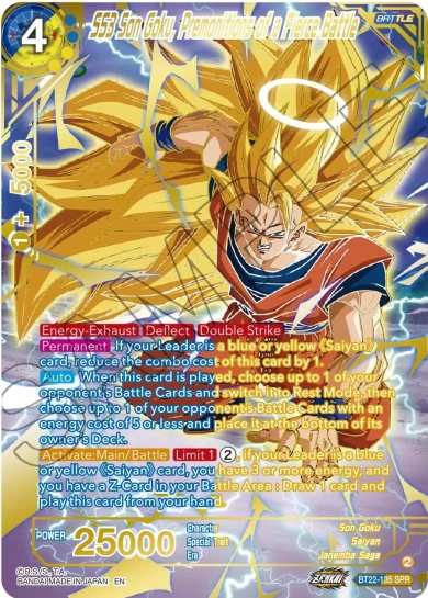 SS3 SON GOKU, PREMONITIONS OF A FIERCE BATTLE