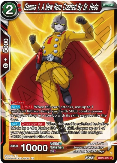 GAMMA 1, A NEW HERO CREATED BY DR. HEDO