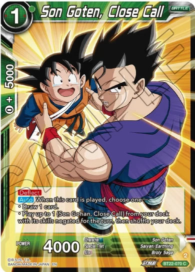SON GOTEN, CLOSE CALL