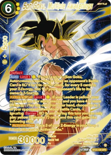 SON GOKU, MULTIPLE AWAKENINGS