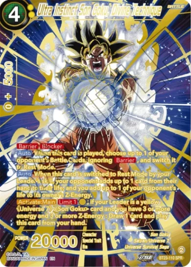 ULTRA INSTINCT SON GOKU, DIVINE TECHNIQUE