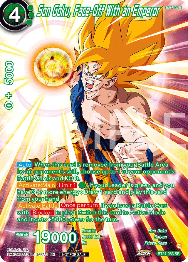 SON GOKU, FACE-OFF WITH AN EMPEROR