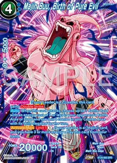 MAJIN BUU, BIRTH OF PURE EVIL