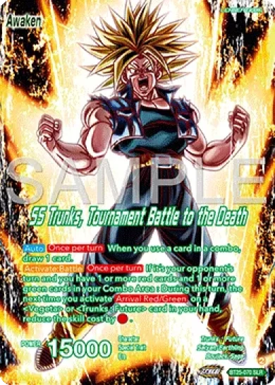 SS TRUNKS, TOURNAMENT BATTLE TO THE DEATH