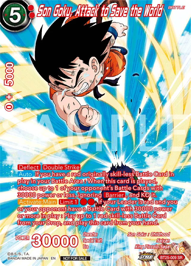 SON GOKU, ATTACK TO SAVE THE WORLD