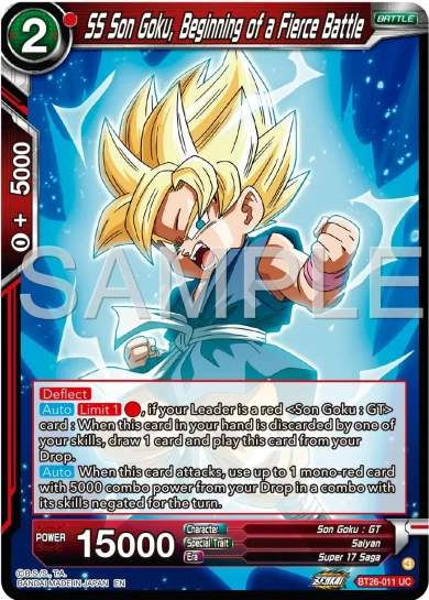 SS SON GOKU, BEGINNING OF A FIERCE BATTLE