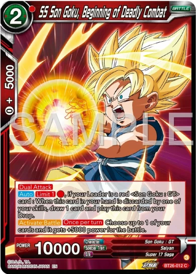 SS SON GOKU, BEGINNING OF DEADLY COMBAT