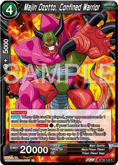 MAJIN OZOTTO, CONFINED WARRIOR
