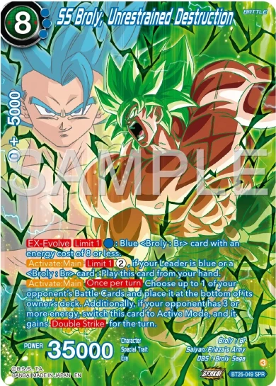 SS BROLY, UNRESTRAINED DESTRUCTION