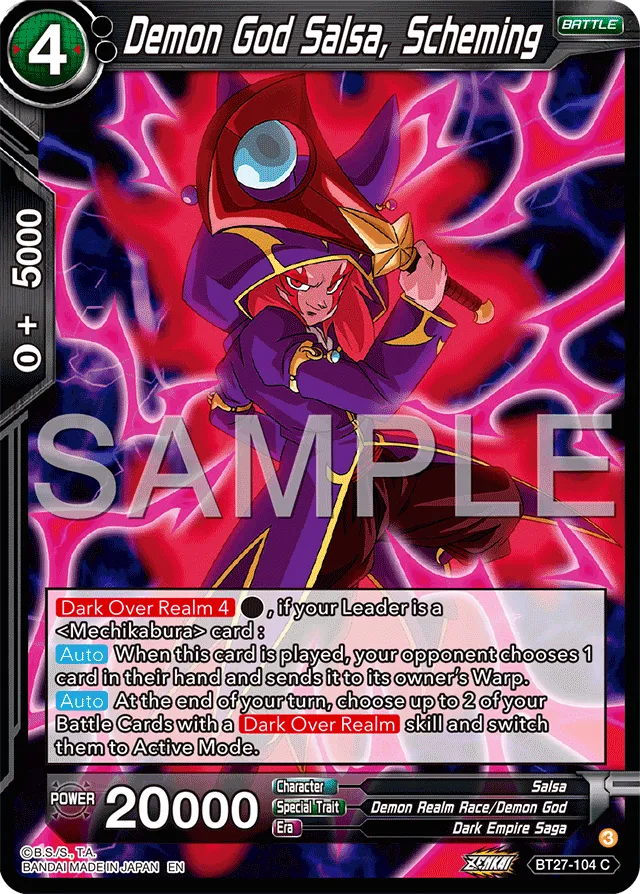 DEMON GOD SALSA, SCHEMING