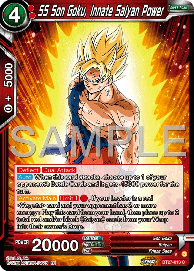 SS SON GOKU, INNATE SAIYAN POWER
