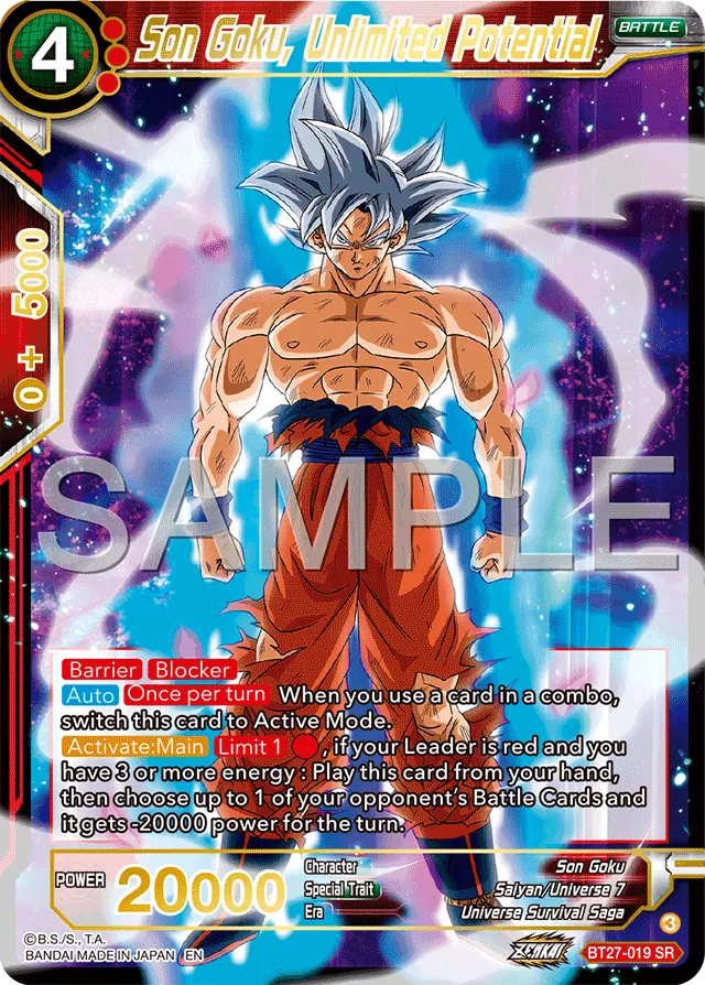 SON GOKU, UNLIMITED POTENTIAL