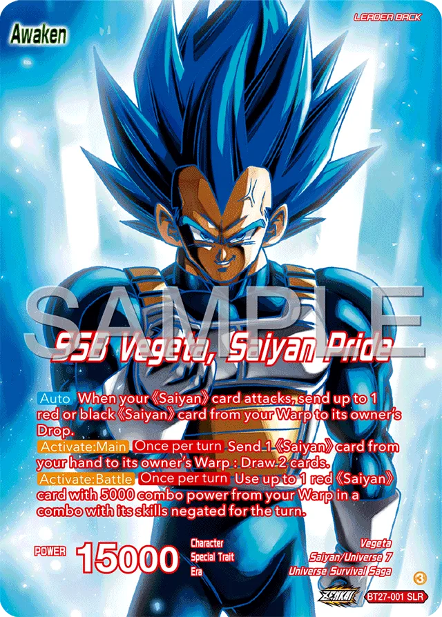 SSB VEGETA, SAIYAN PRIDE