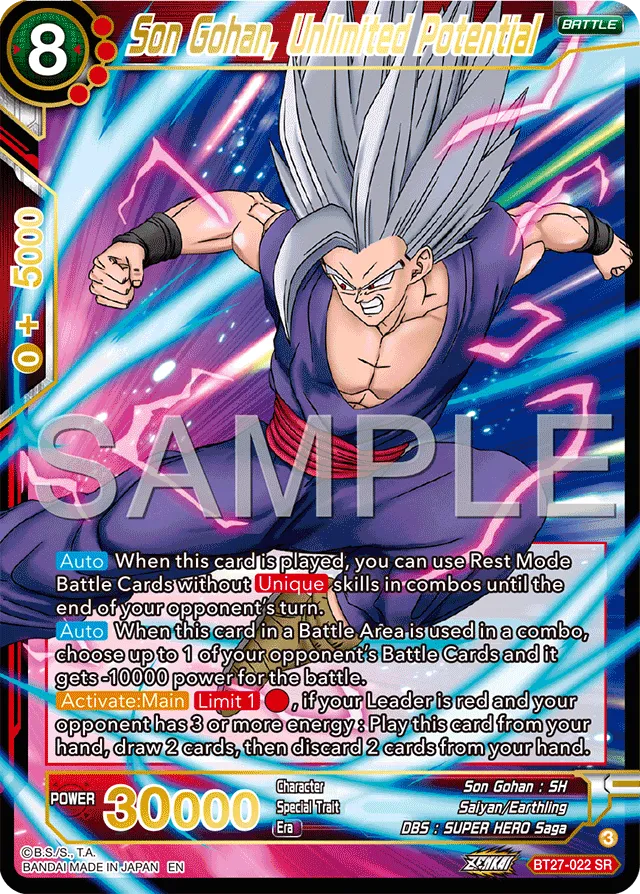SON GOHAN, UNLIMITED POTENTIAL
