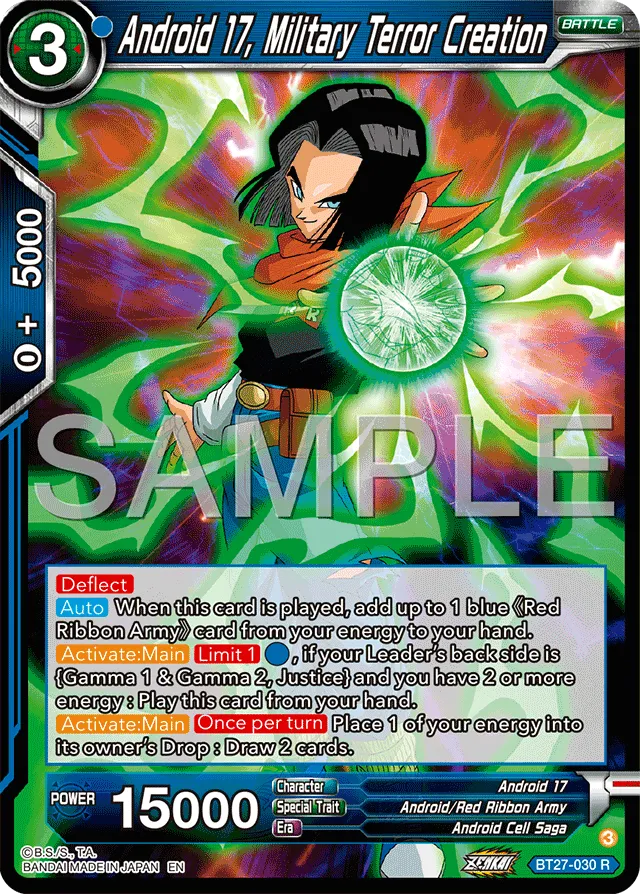 ANDROID 17, MILITARY TERROR CREATION