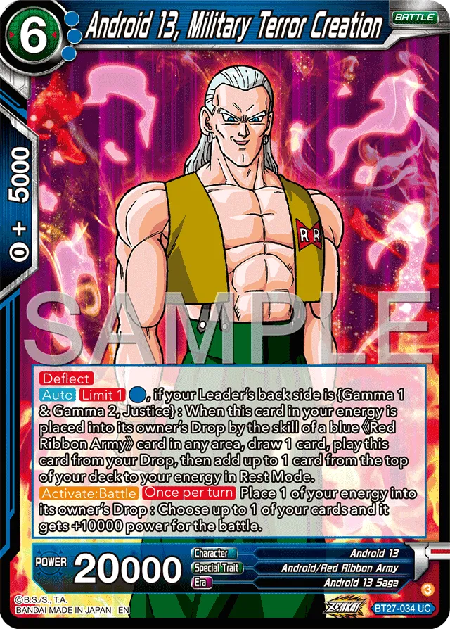 ANDROID 13, MILITARY TERROR CREATION