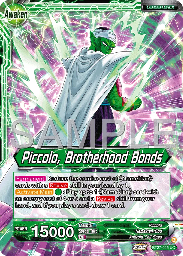 PICCOLO, BROTHERHOOD BONDS