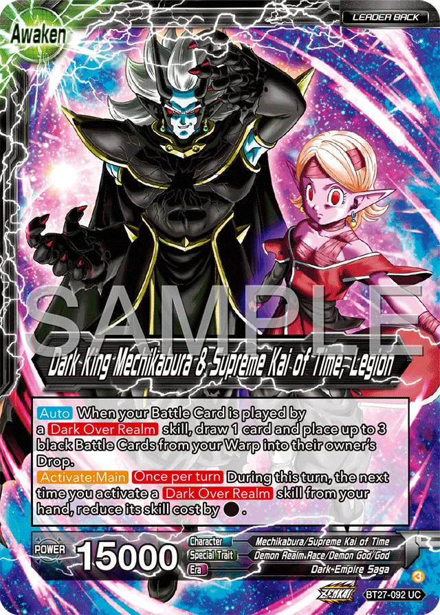 DARK KING MECHIKABURA & SUPREME KAI OF TIME, LEGION