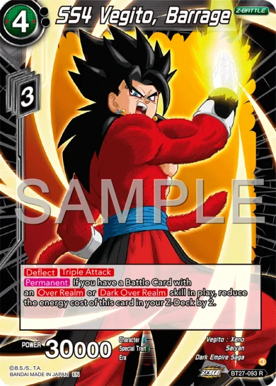 SS4 VEGITO, BARRAGE