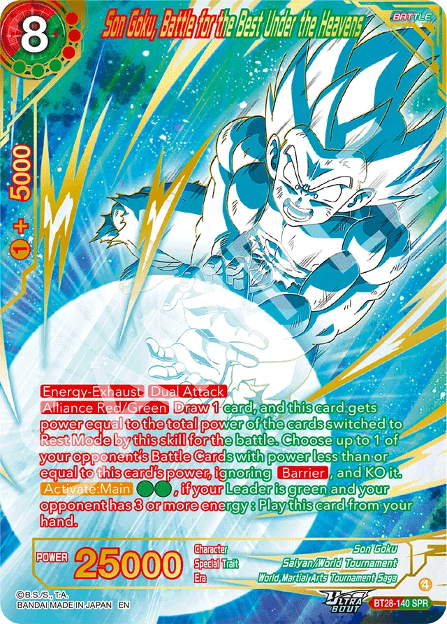 SON GOKU, BATTLE FOR THE BEST UNDER THE HEAVENS