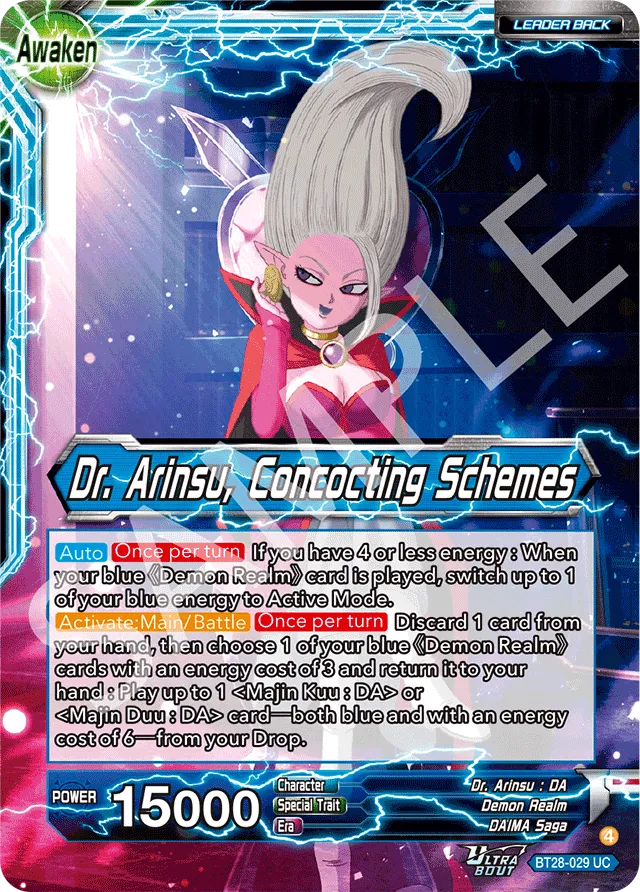 DR. ARINSU, CONCOCTING SCHEMES