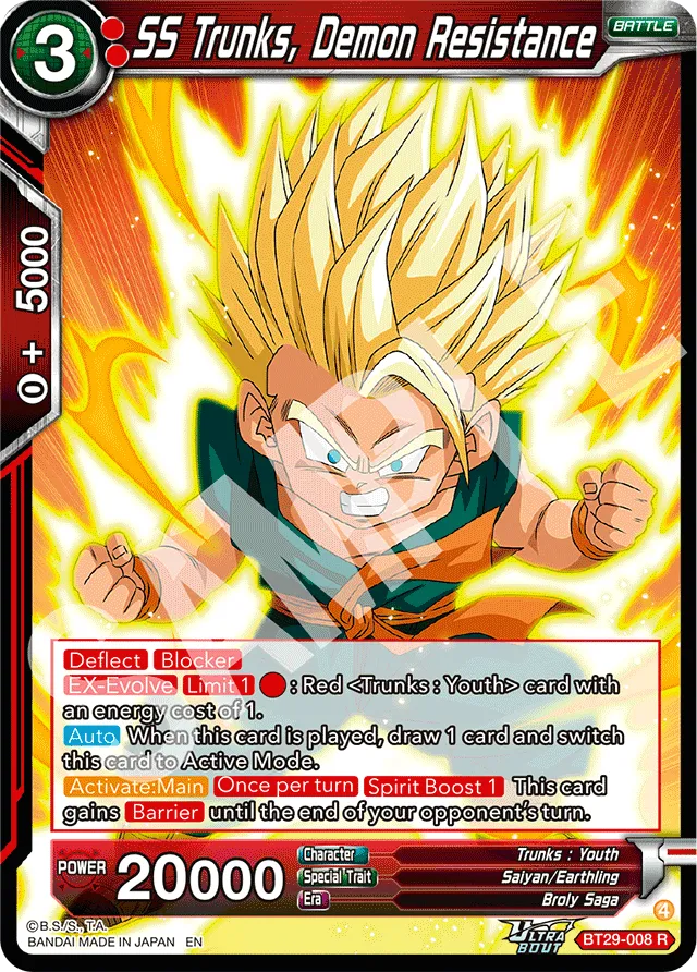 SS TRUNKS, DEMON RESISTANCE