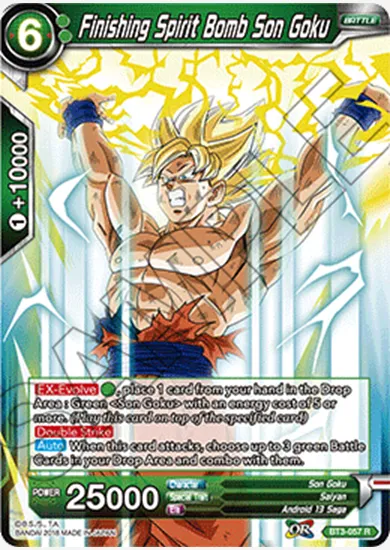 FINISHING SPIRIT BOMB SON GOKU
