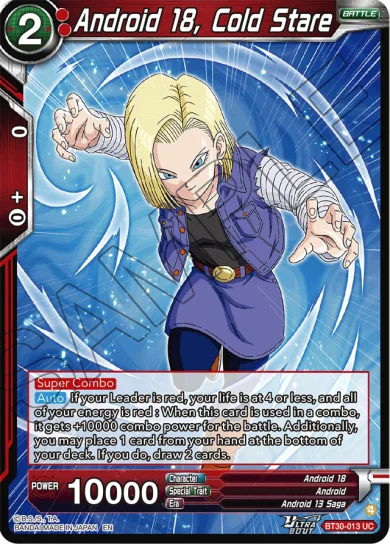 ANDROID 18, COLD STARE
