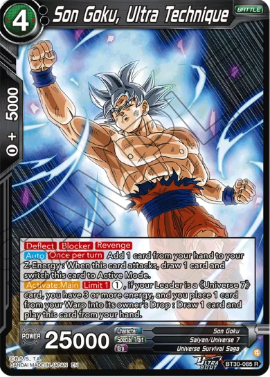 SON GOKU, ULTRA TECHNIQUE