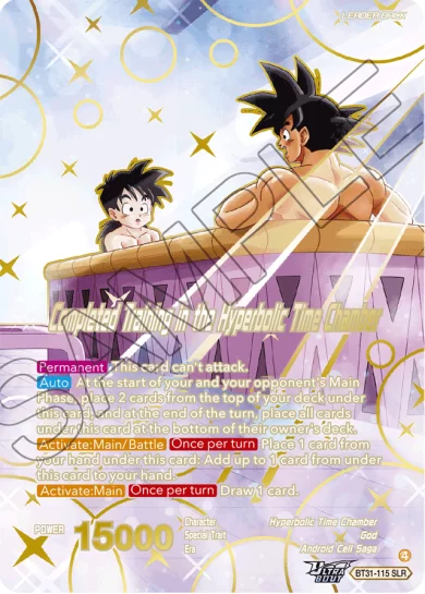 COMPLETED TRAINING IN THE HYPERBOLIC TIME CHAMBER