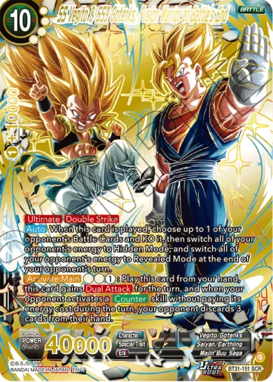 SS VEGITO & SS3 GOTENKS, FUSION WARRIOR AT BATTLE’S END