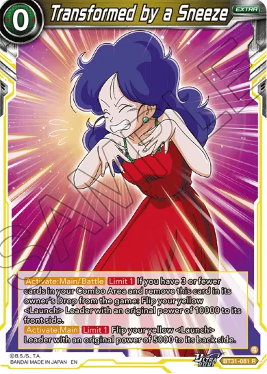 TRANSFORMED BY A SNEEZE