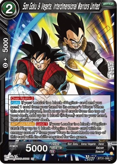 SON GOKU & VEGETA, INTERDIMENSIONAL WARRIORS UNITED